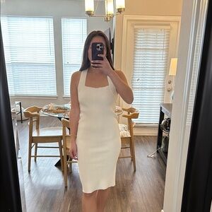 525 White Knit Dress